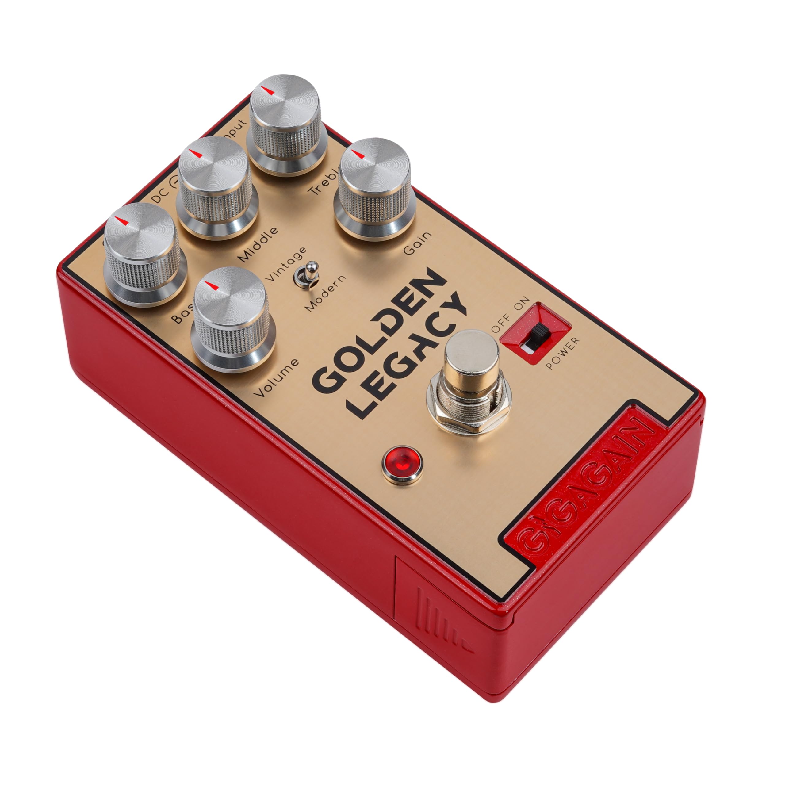 GP05 Golden Legacy Distortion – pedale chitarra, distorsione rock classica, da crunch caldo a gain alto, suono tipo ampli, risposta dinamica, true bypass, compatto in metallo