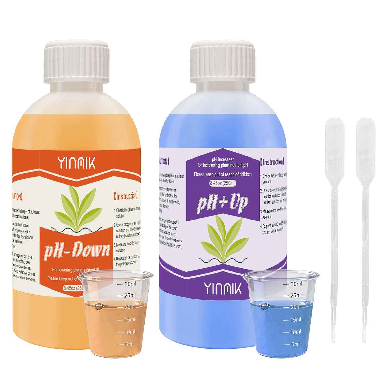 General Hydroponic pH Up Down Liquid, pH Control kit Adjust pH Level