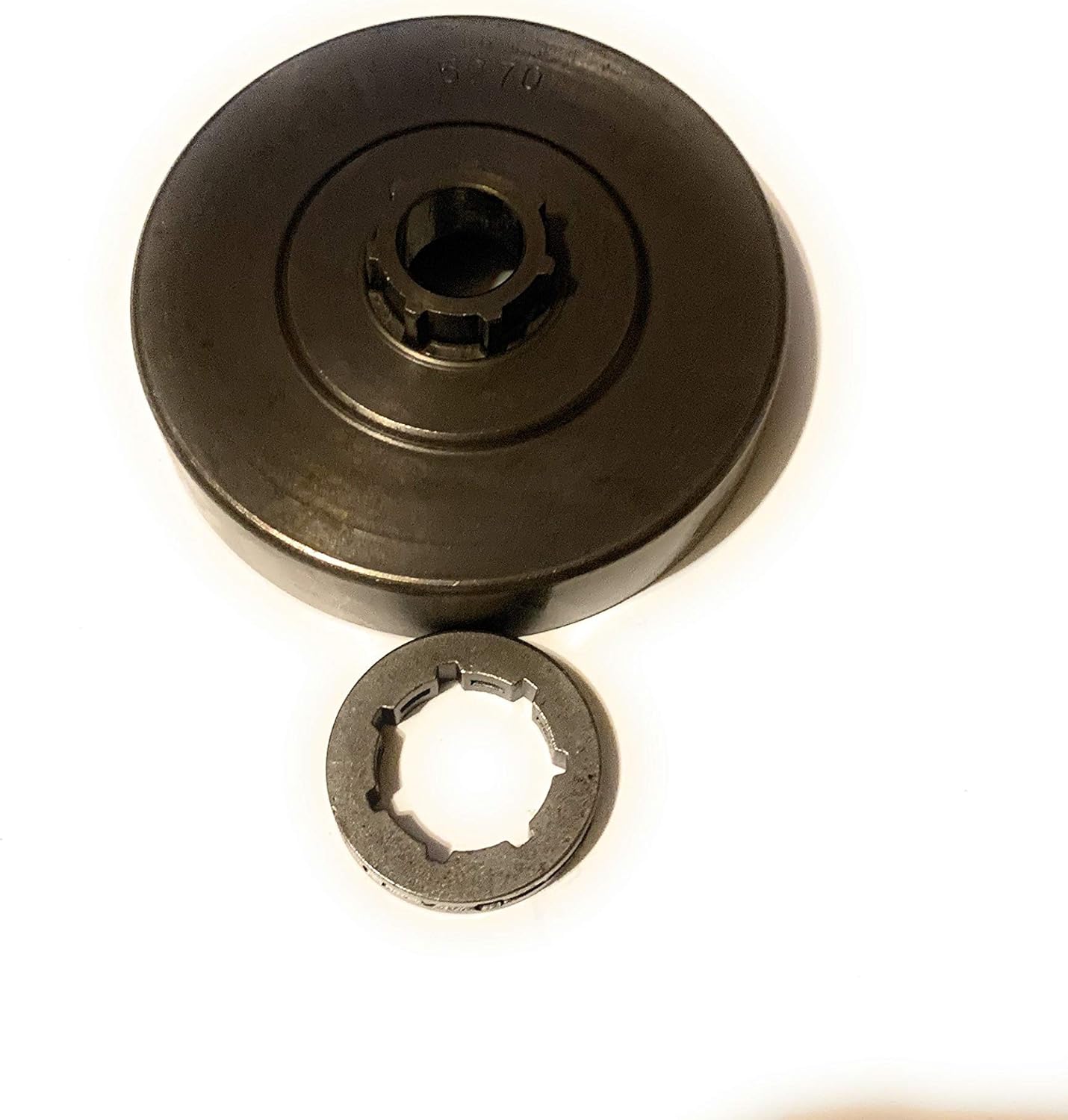 Two Piece Chainsaw Sprocket 3/8 Pitch Fits McCulloch :60, 155, 165, 355, 365, 375, 515, 605, 610, 650, 655, 700, 805, 850, 855, Mac 1-10 Thru 10-10. Pro Mac 55, Sp-70, Timber Bear PD5270