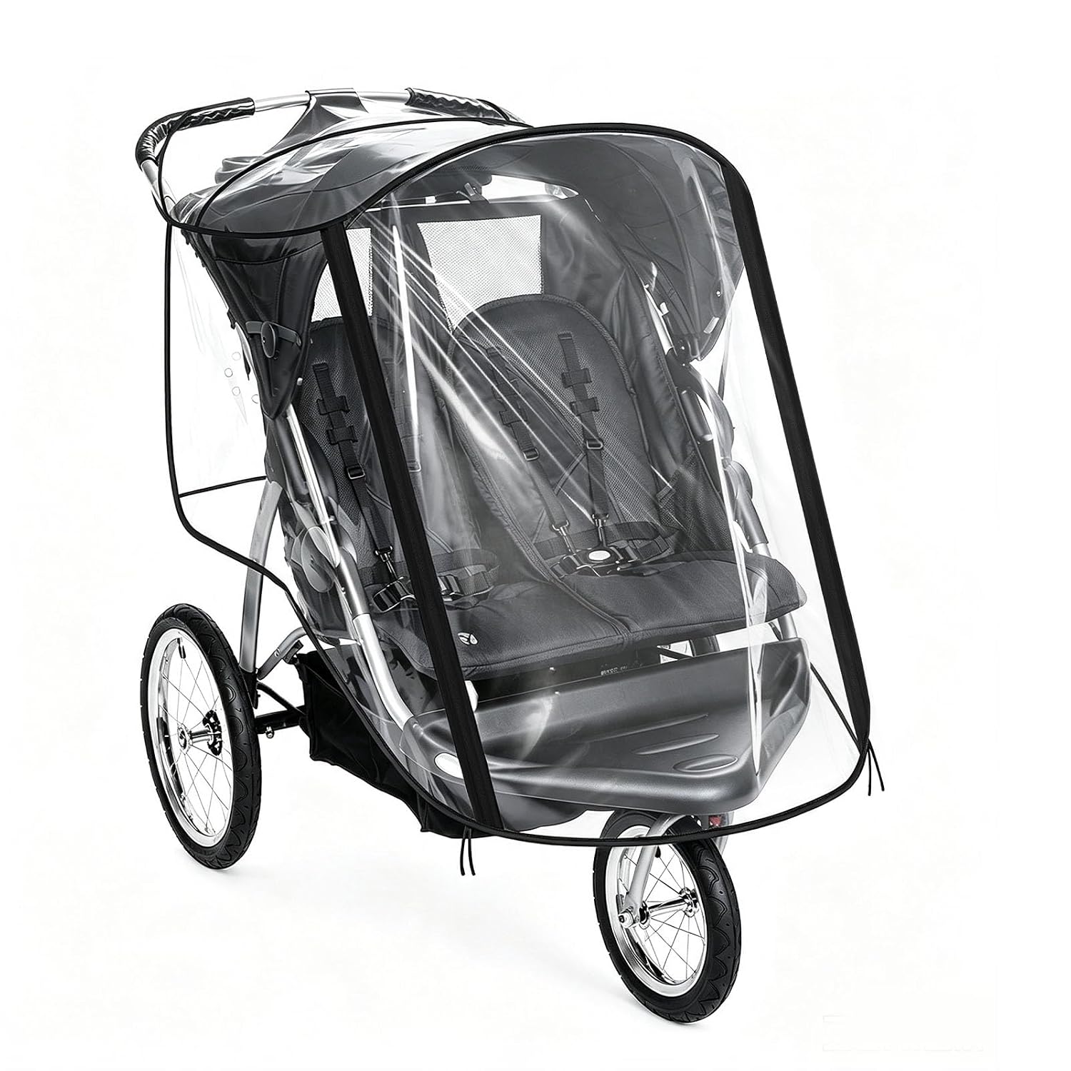 Double Stroller Rain Cover for Baby Trend Expedition Double Jogger