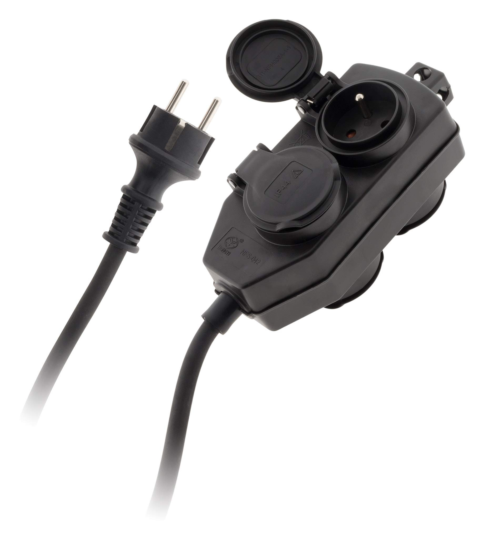 Inotech Extension Housing Construction Junction Box - 4 Way IP44 Cable 3 g 1.5 5 m H07Rn-F-Longueur Nf