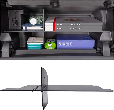 Glove Box Divider Organizer Compatible with 2024 2025 2026 Toyota Tacoma | Organizer Glove Box Compartment Insert Storage Divider Accessories Patent Design
