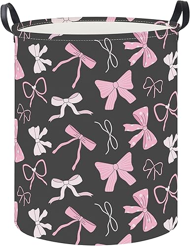 Miniatura 6 de Cesta de lavandería de 19.7 pulgadas, cesta de ropa sucia para niños, contenedor de almacenamiento de juguetes impermeable, decoración de