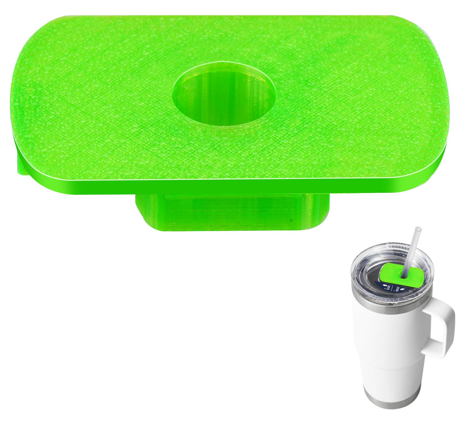 MOTAIN Straw Lid Attachment Compatible With Yeti Tumber Magslider/Stronghold Lid,Straw Cover Accessories For 20/30 Oz Tumber(Green)