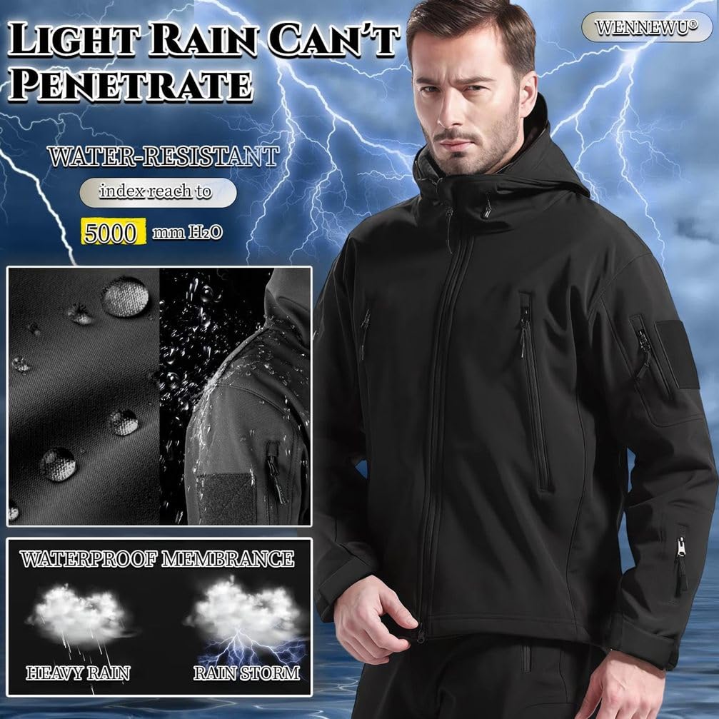 Trajes Militares De Concha Suave, Chaqueta Y Pantalón Táctico Para Hombres, Juegos De Traje De Combate Impermeable Del Ejército, Uniforme De Camuflaje Impermeable