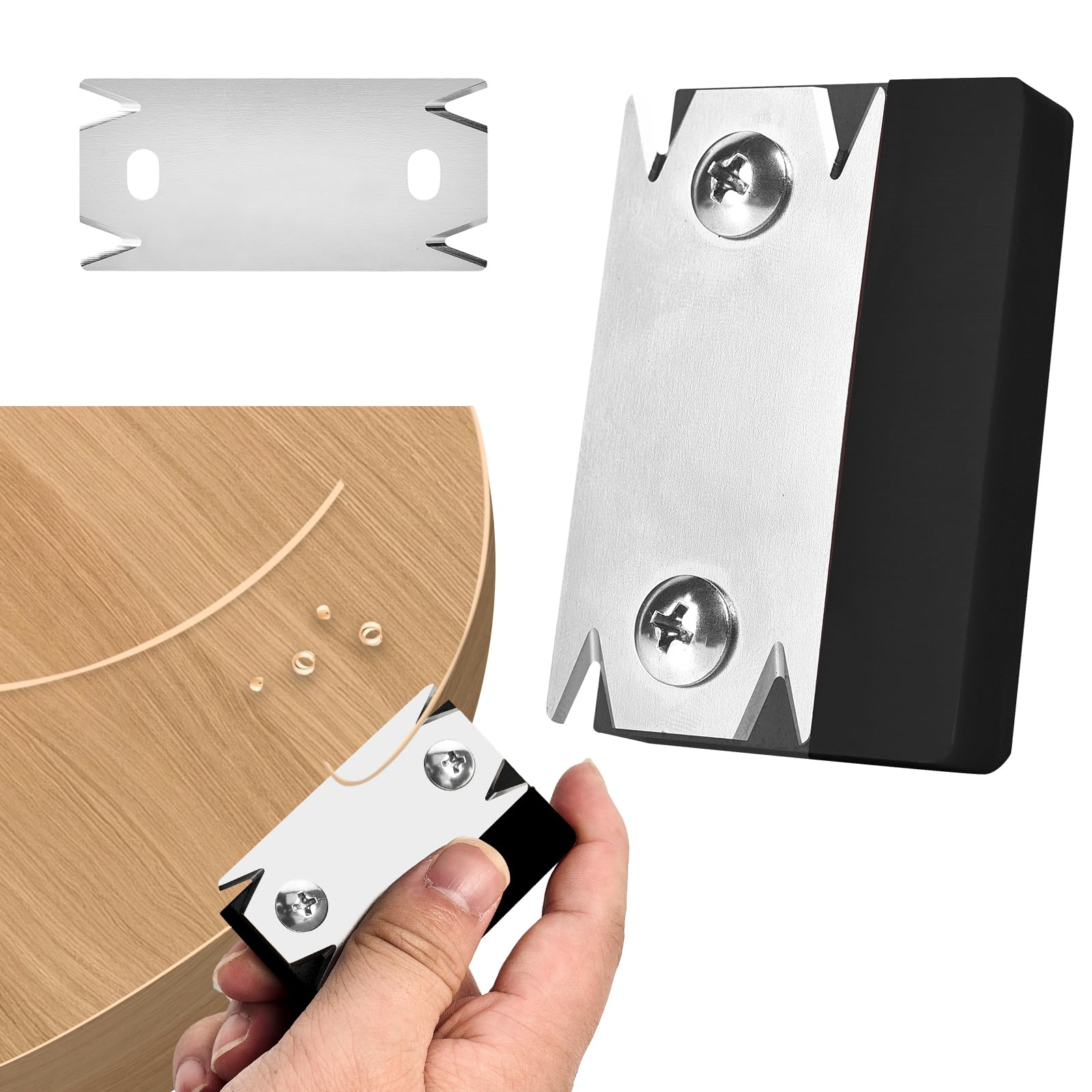 FZYCOM Rifilatore per Bordi con Lama di Ricambio, Mini Pialla per Legno, Bordatrice per Lavorazione del