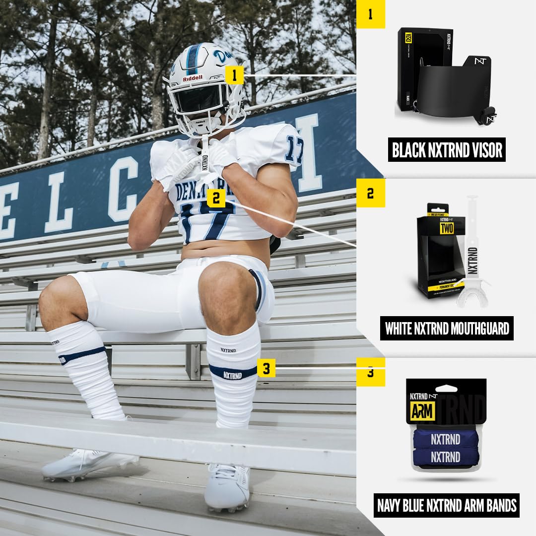 Nxtrnd - Fascia tergisudore per bicipiti da calcio, vendute in coppia
