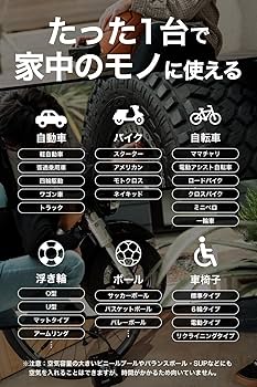 Amazon | PANP RIDE 空気入れ 自転車 車 バイク ボール 電動