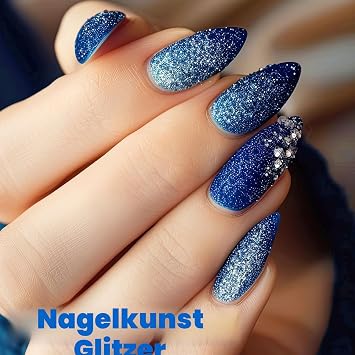Halobios 180g Face Glitter Powder Festival & Craft Glitter for Decoration Suitable for Sequin Crafts Manicure Hair Makeup Eyes Cards Paper and Party Decoration - Blue