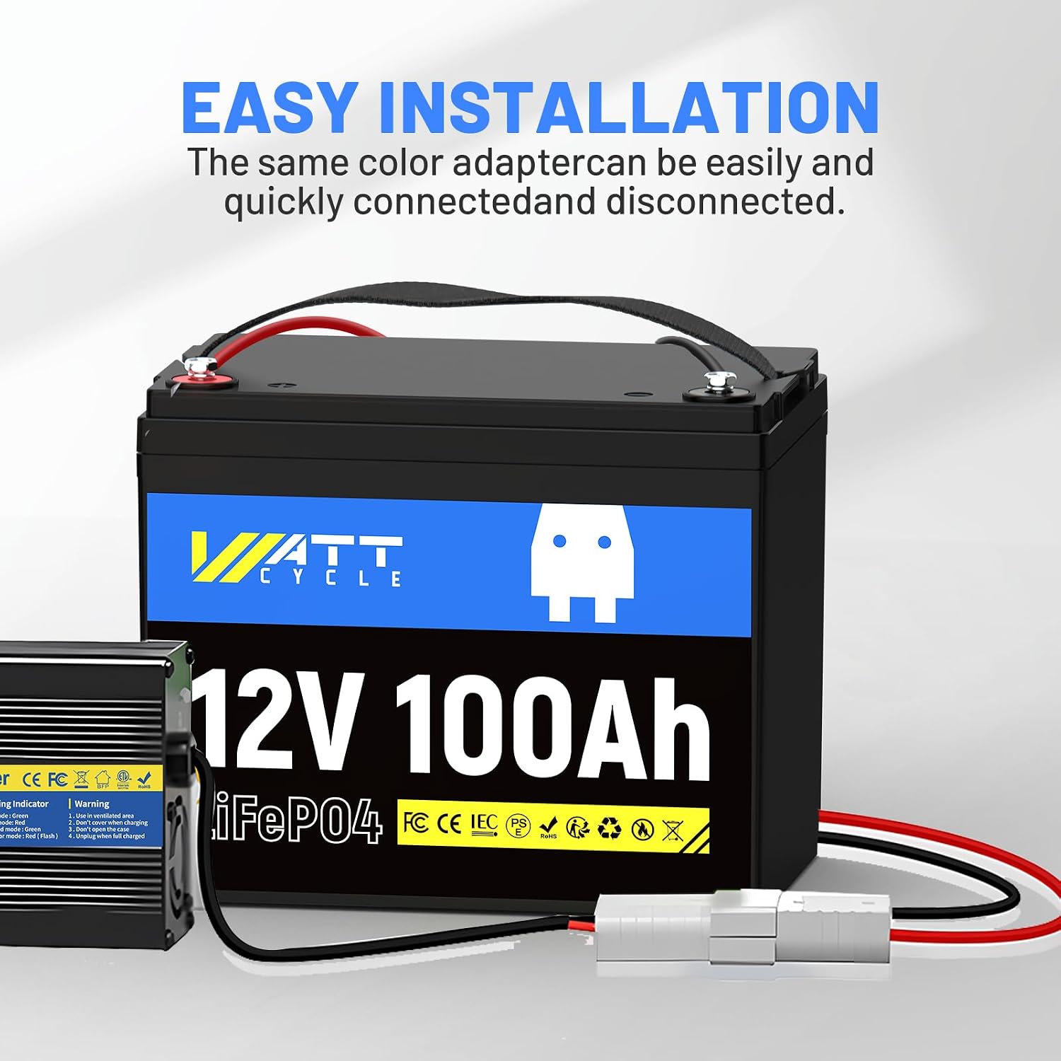 WattCycle 24V Trolling Motor Connection Kit