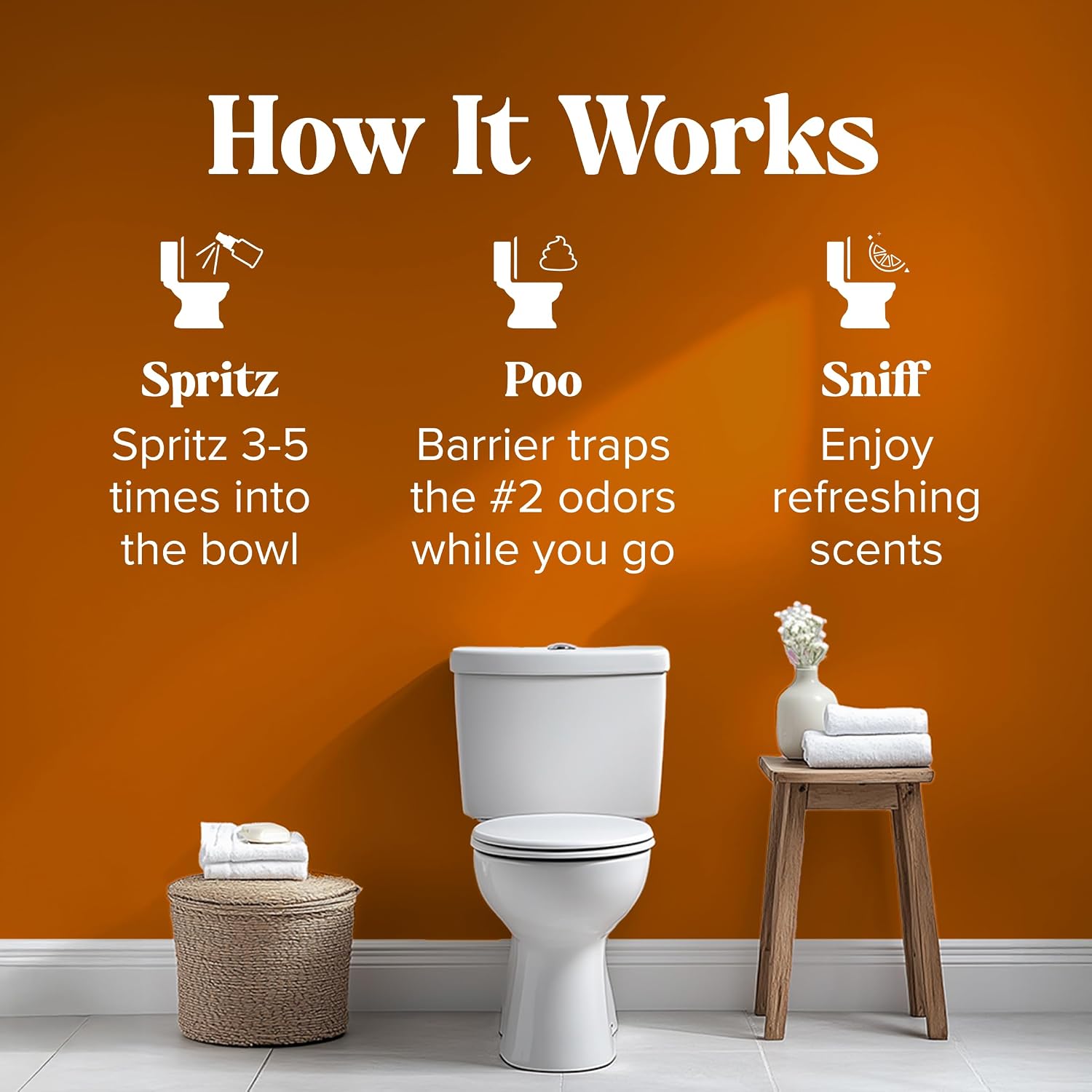 Poo~Pourri Pumpkin Spice 2 fl oz Before-You-Go Toilet Spray - Up to 100 Uses - Trap Bathroom Odor - Plant Based Ingredients - Travel Essentials - Pumpkin, Cinnamon, and Vanilla image 5