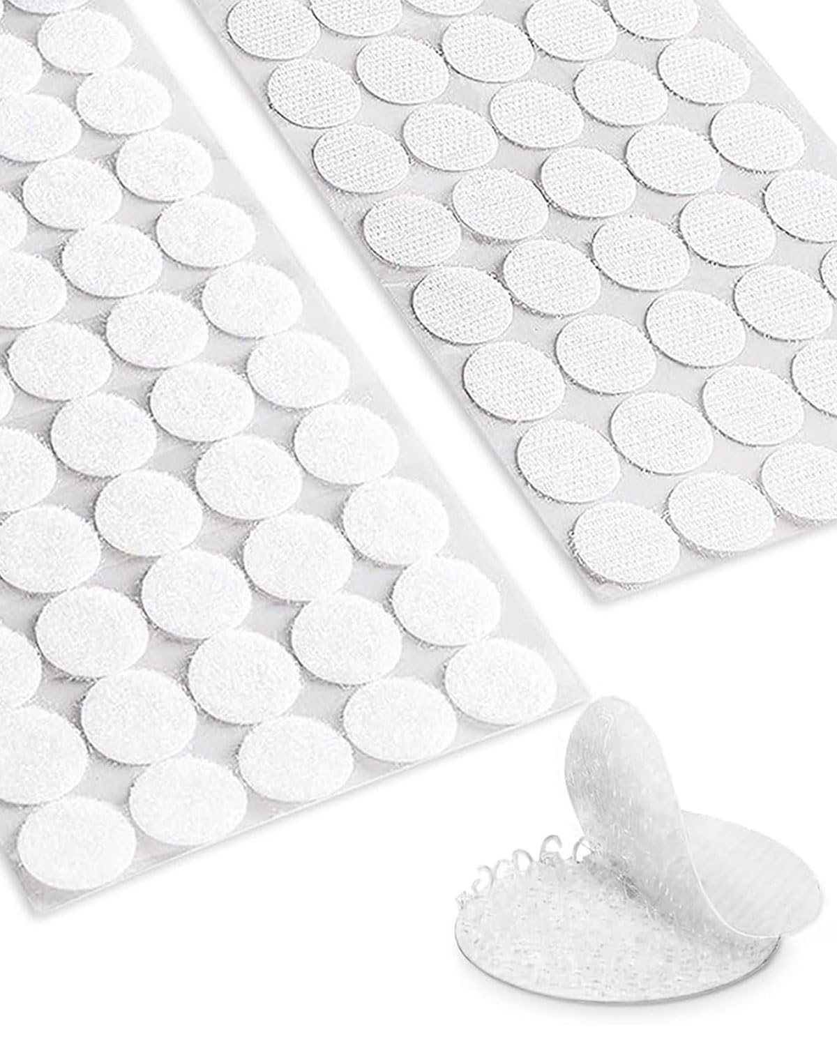 606 Pezzi Velcro Autoadesivo Tondo - 10mm E 20mm Nero Per Decorazioni Pareti, Foto E DIY - Foto 13