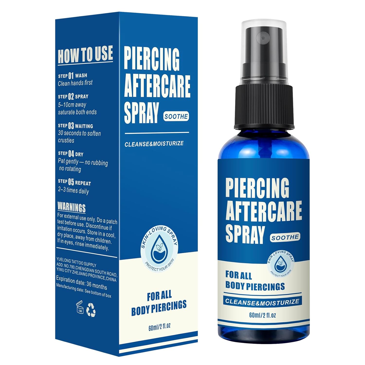 Piercing Aftercare Saline Spray - Soothe Irritation