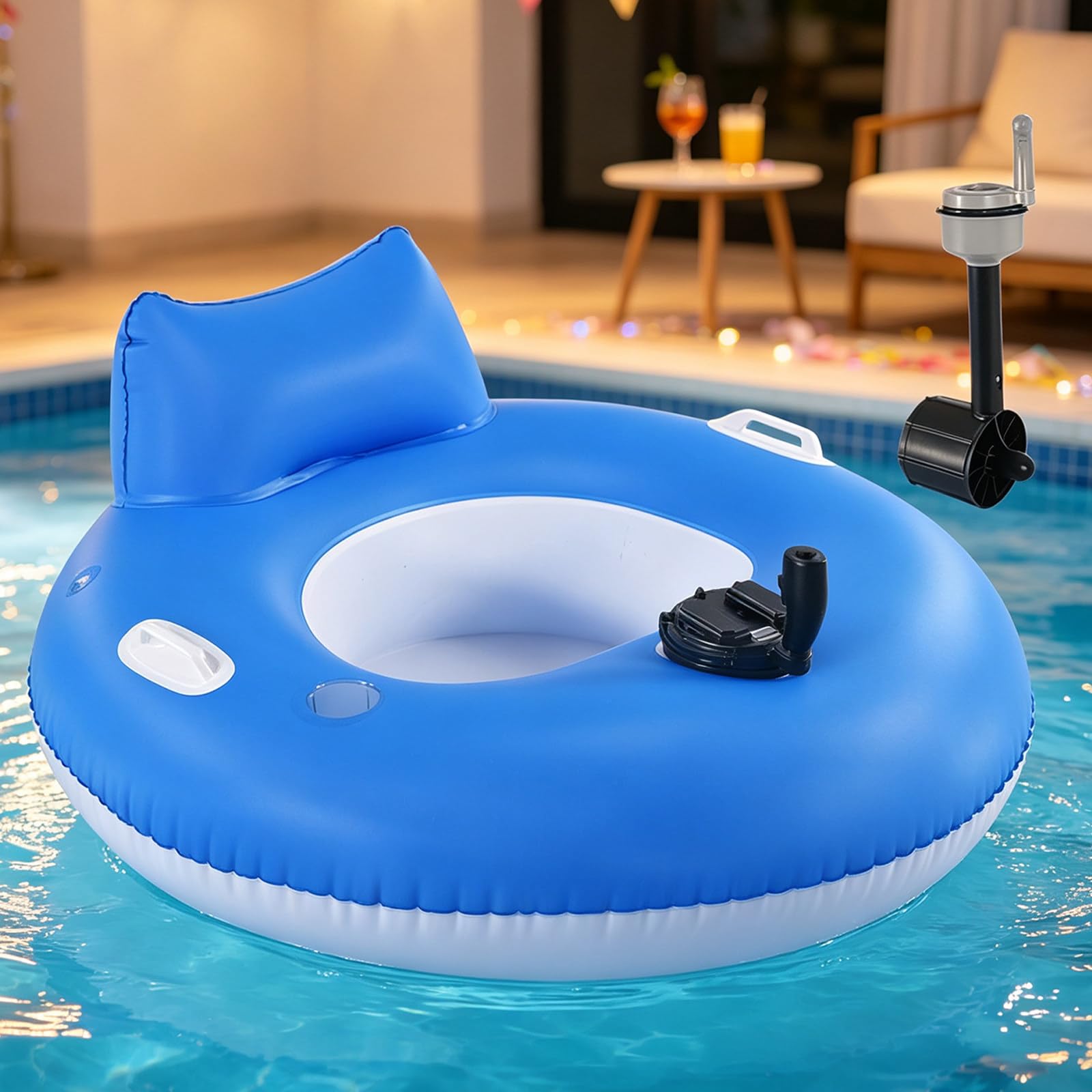 SHAHRYAR Inflatable Rechargeable Pool Lounger for Adults Alithiumbattery