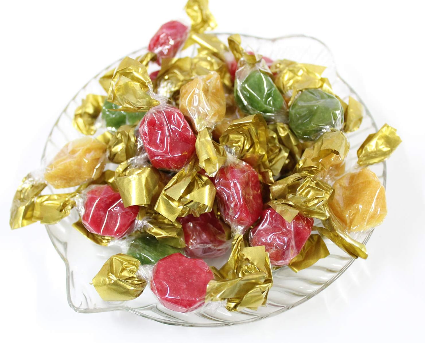 Fruitoffee MIX of Apple Cherry & Apricot Fruit Leather Candy Size Wrappers 100% Natural Real Fruit Snack, Vegan, Gluten Free Healthy Snack, Non GMO, Fruit Bites (2lbs)