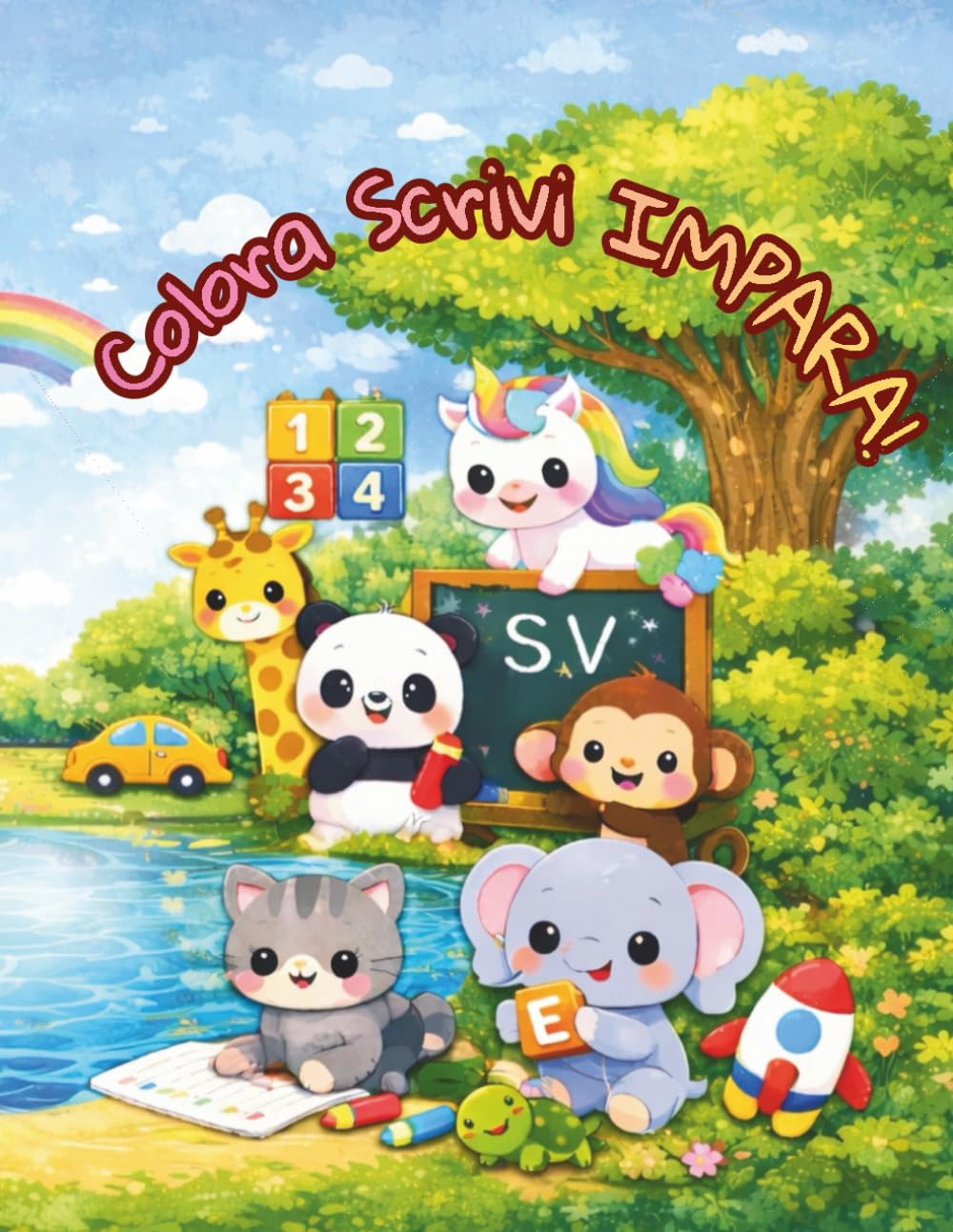 Colora,Scrivi,Impara: Vol1
