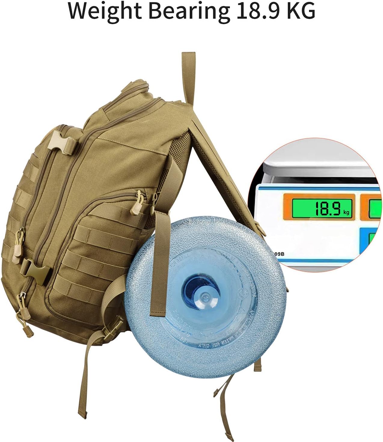 Tactical 40L Military Backpack for Adults Fits 16 Inch Notebook