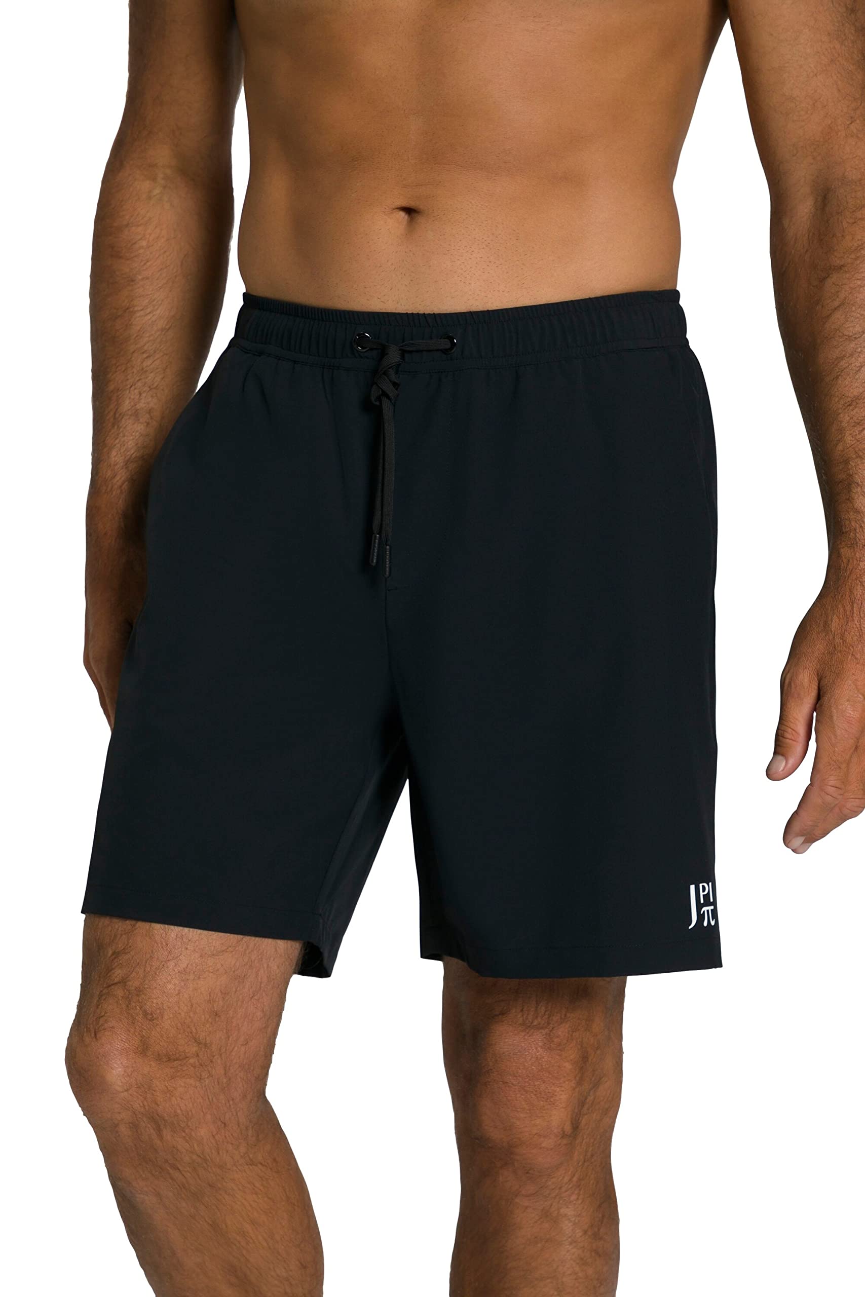 Jp 1880 Men's Black Jay-Pi Flexnamic Beachwear Elastic Waistband Swimming Trunks 6XL