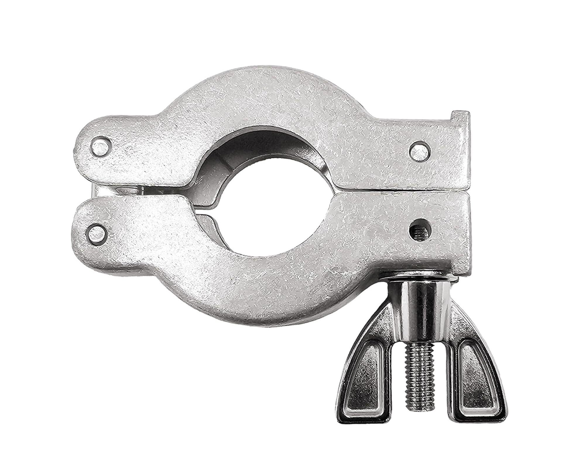 2 Pcs ISO-KF Flange Quick Clamp Hinge, 304 Stainless Steel Vacuum Hose Clamp for Degassing Chamber and Vacuum Oven(KF16)