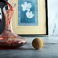 Vista 3 de Kingrol Paquete de 8 tapones de corcho para decantador de vino, 2.45 pulgadas/2.441 in, tapón de bola de corcho para jarra de vidrio, bolas