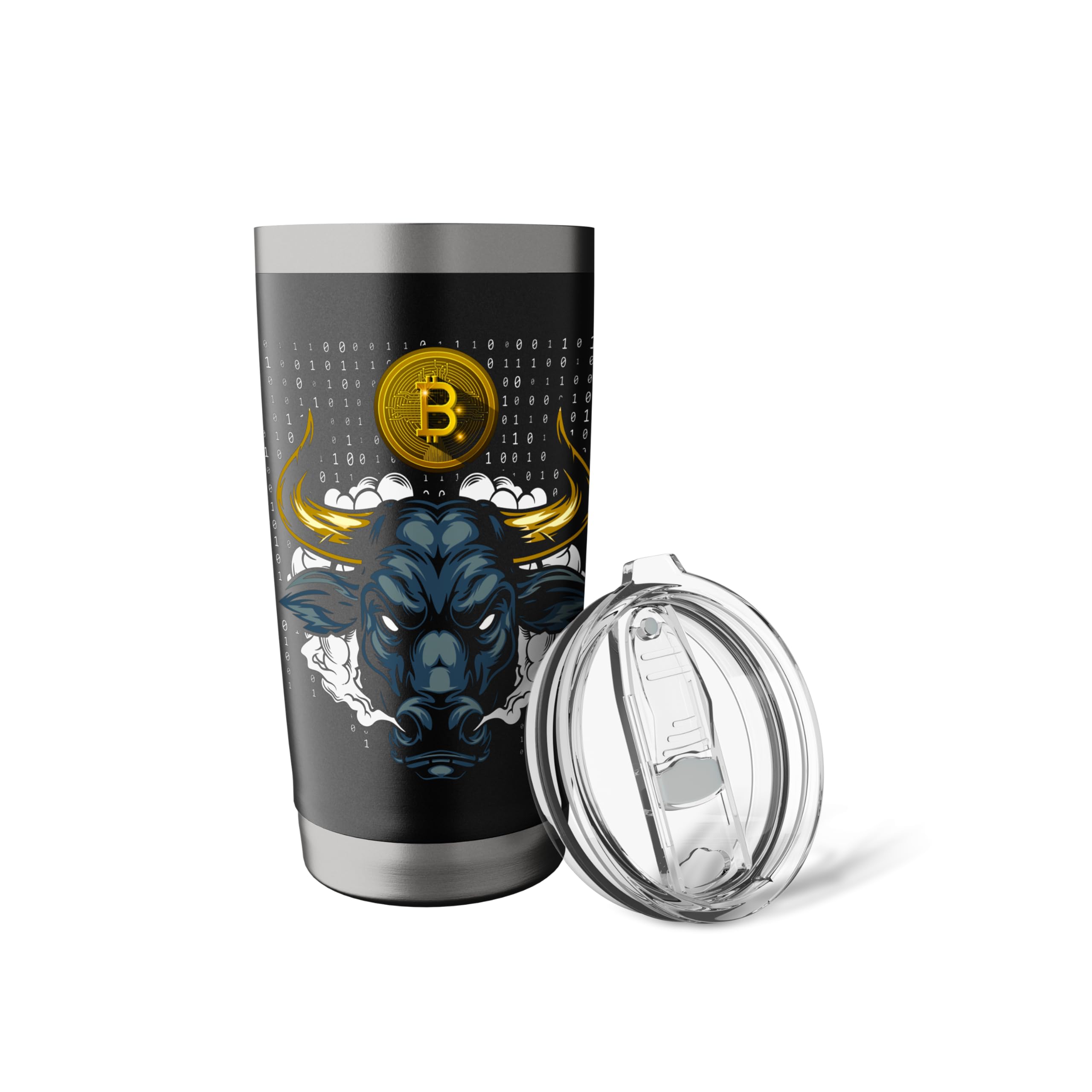 Amazon.com | Bull Bitcoin | Crypto Trader | BTC Bitcoin Stainless Steel  Insulated Tumbler: Tumblers & Water Glasses