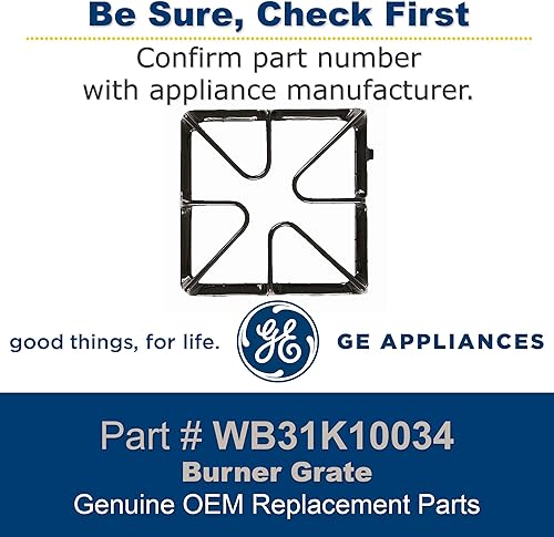 Miniatura 3 de Ge neral Electric WB31K10034 - Rejilla para horno, estufahorno, color negro