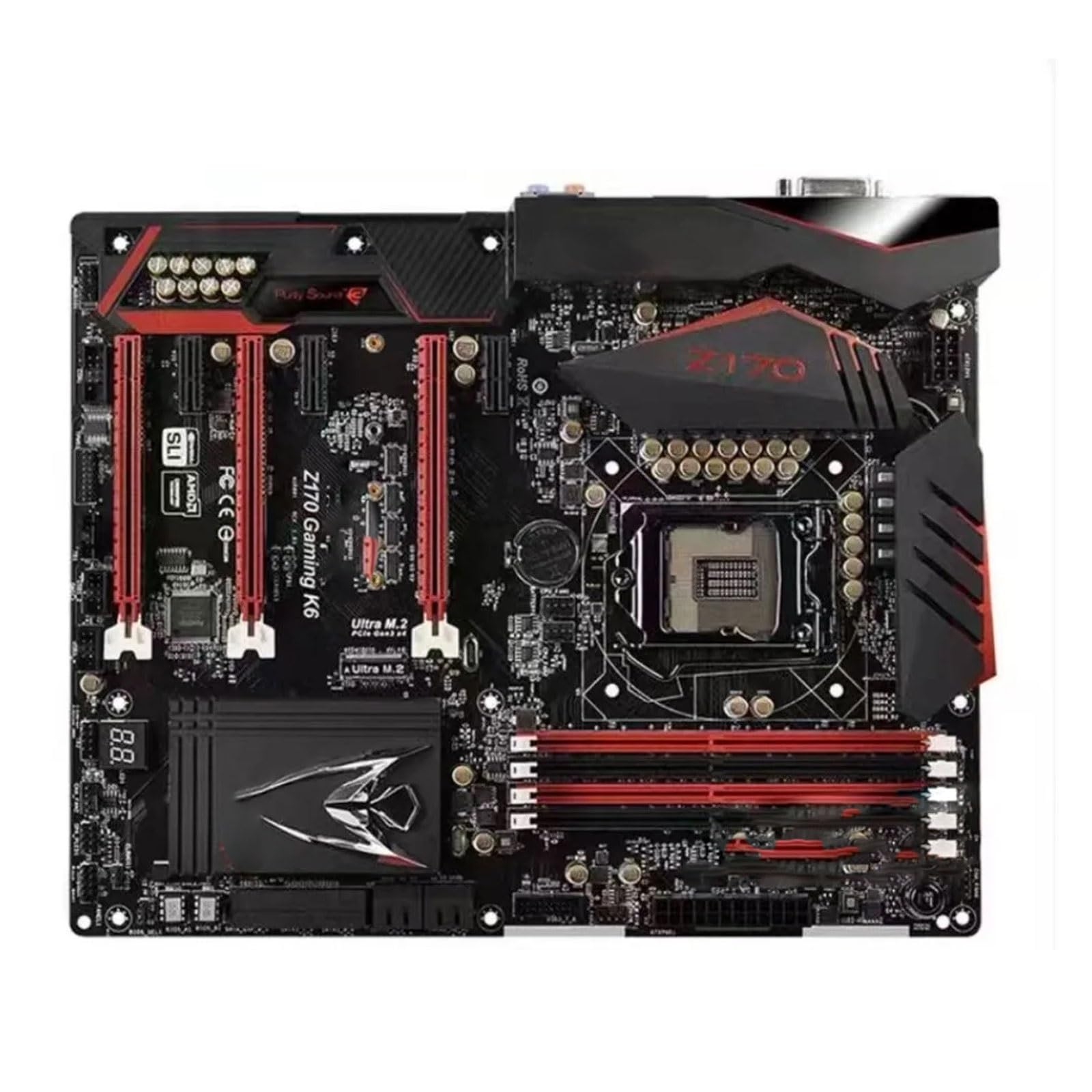 Carte Mere Fit for ASRock Technology Z170 Gaming K4/6 Pro 4S Carte mère for Ordinateur de Bureau 1151 Broches M.2 à Semi-conducteurs 6e génération 7e(Z170 Gaming K4)