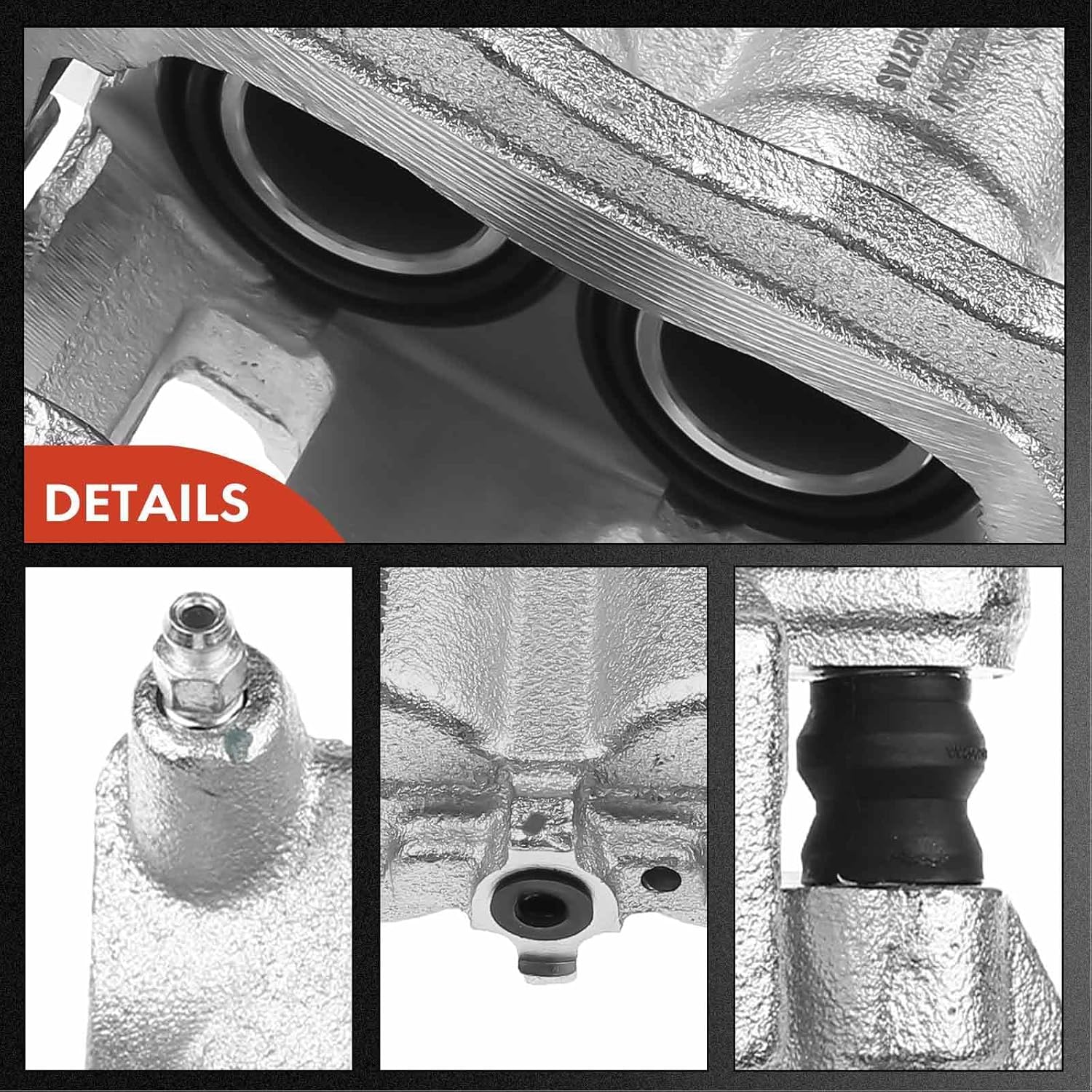 A-Premium Disc Brake Caliper Assembly with Bracket Compatible with Select Lincoln, Ford and Mazda Models - MKX 2011-2015, Edge 2011-2014, CX-9 2007-2015 - Front Right Passenger Side