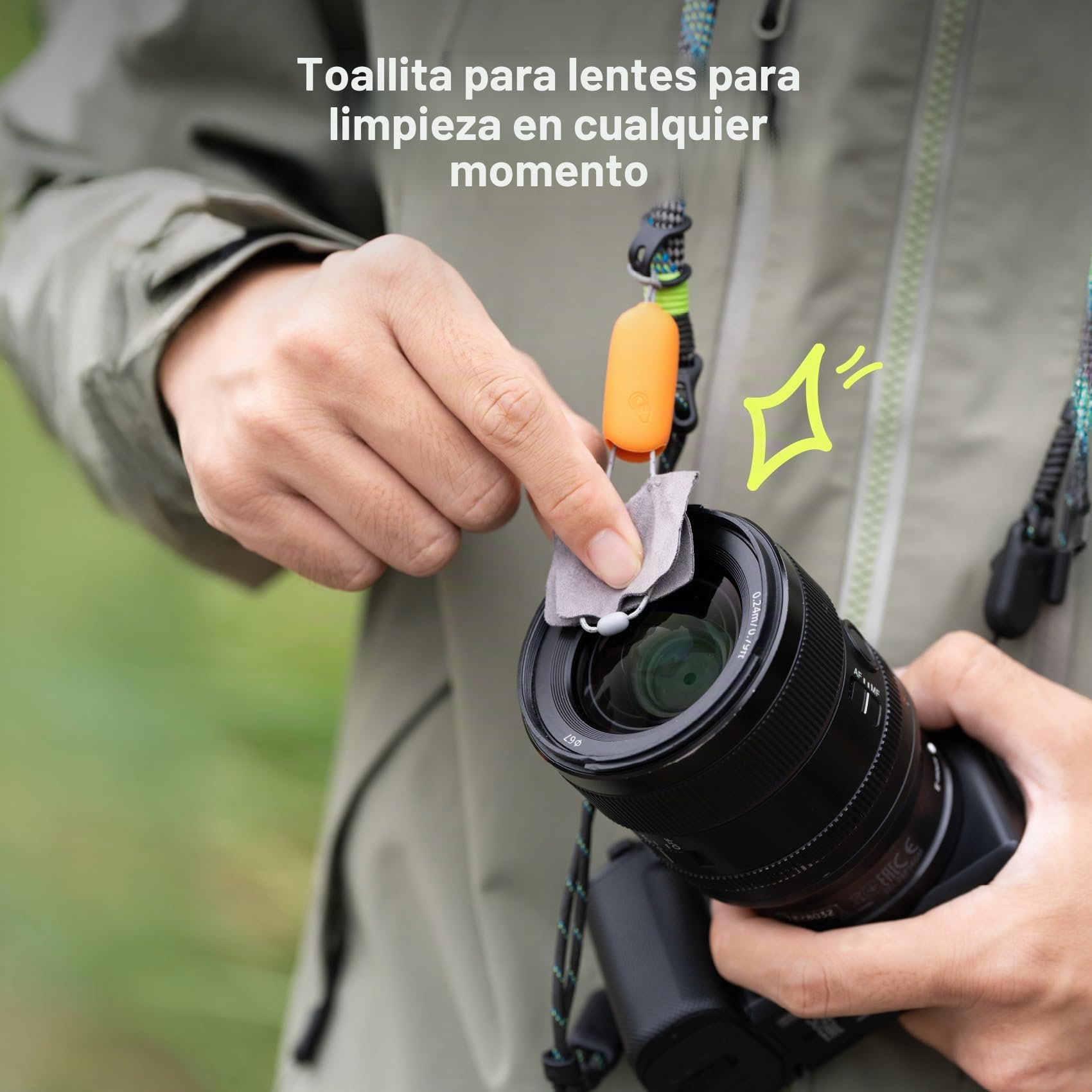 PGYTECH Correa para Cámara Slim Ajustable con Liberación Rápida 820-1360mm Ligera para Cámaras Mirrorless/Compactas/Instax/Digitales, Estilo Outdoor
