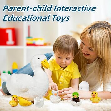 Youthfuljive 7 in 1 Duck Stuffed Animal Set & 5 Pcs Capybara Plush Set for Kids Girls Boys Birthday