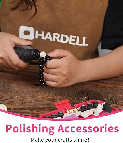 Miniatura 6 de HARDELL Accesorios para herramientas rotativas, 230 piezas, kit de accesorios de herramientas rotativas eléctricas, vástagos de 18 pulgadas de