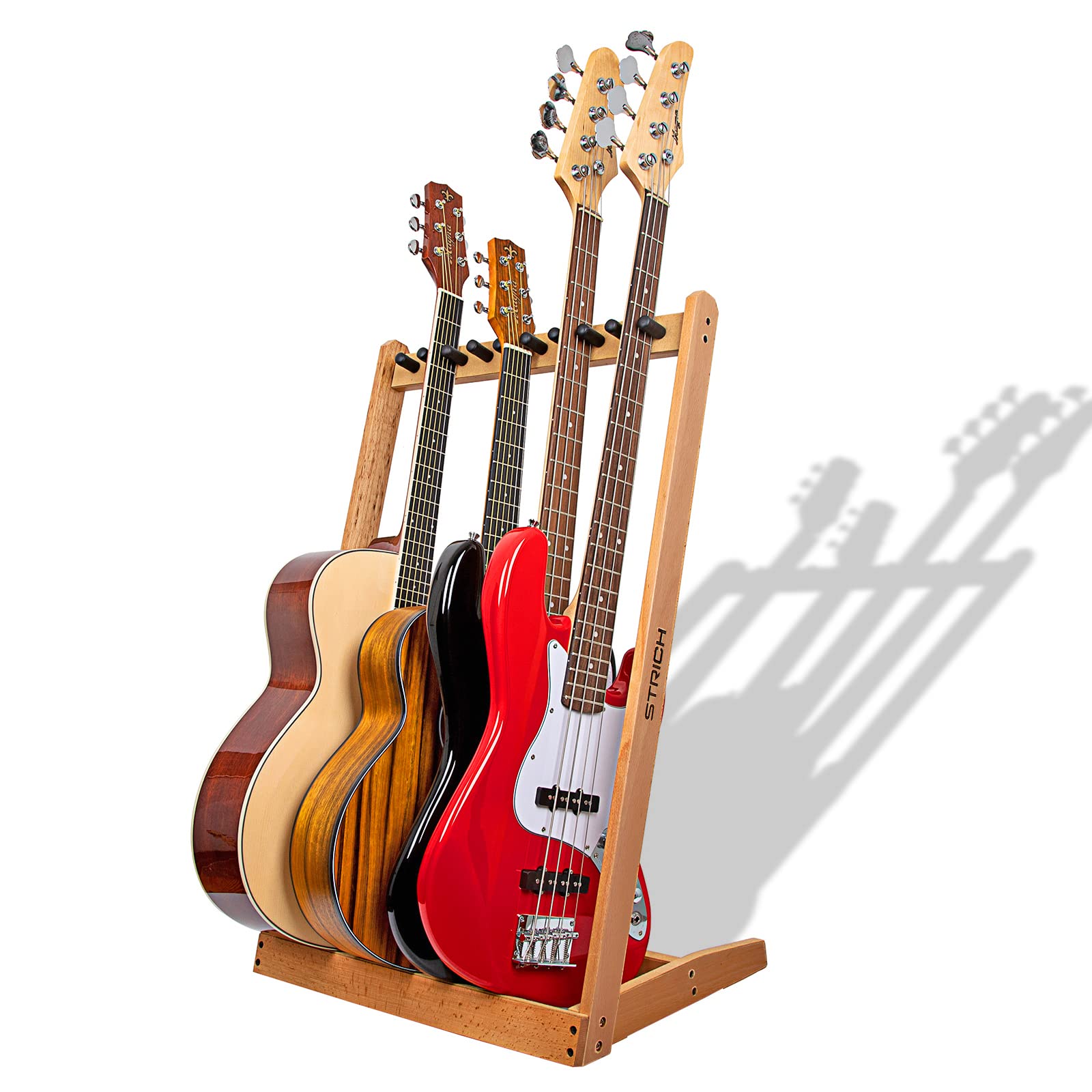 Guitar Stand STRICH Hardwood Holds Electric Or Acoustic