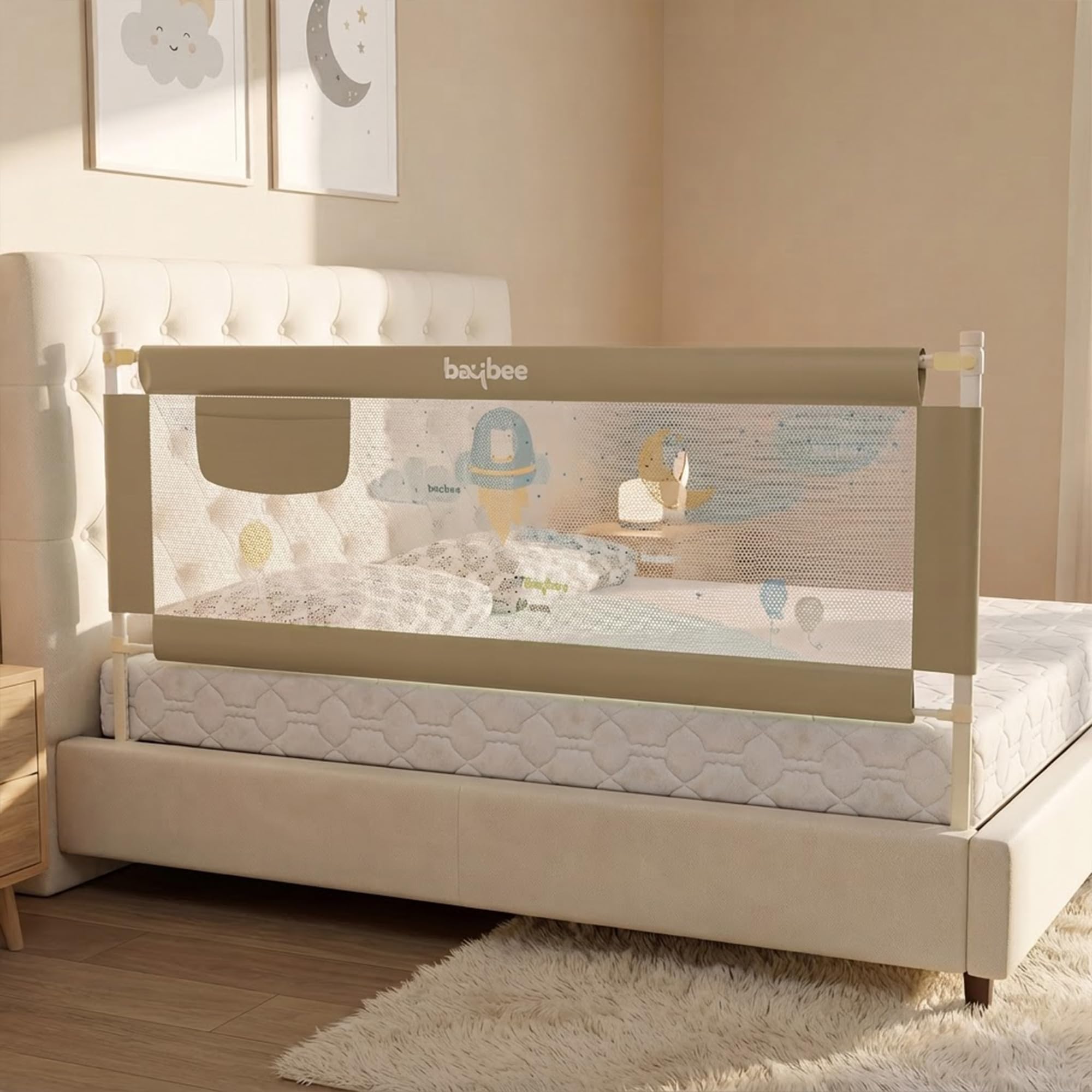 Baby Bed Rail Guard - Prevent Falls & Keep Baby Safe -16