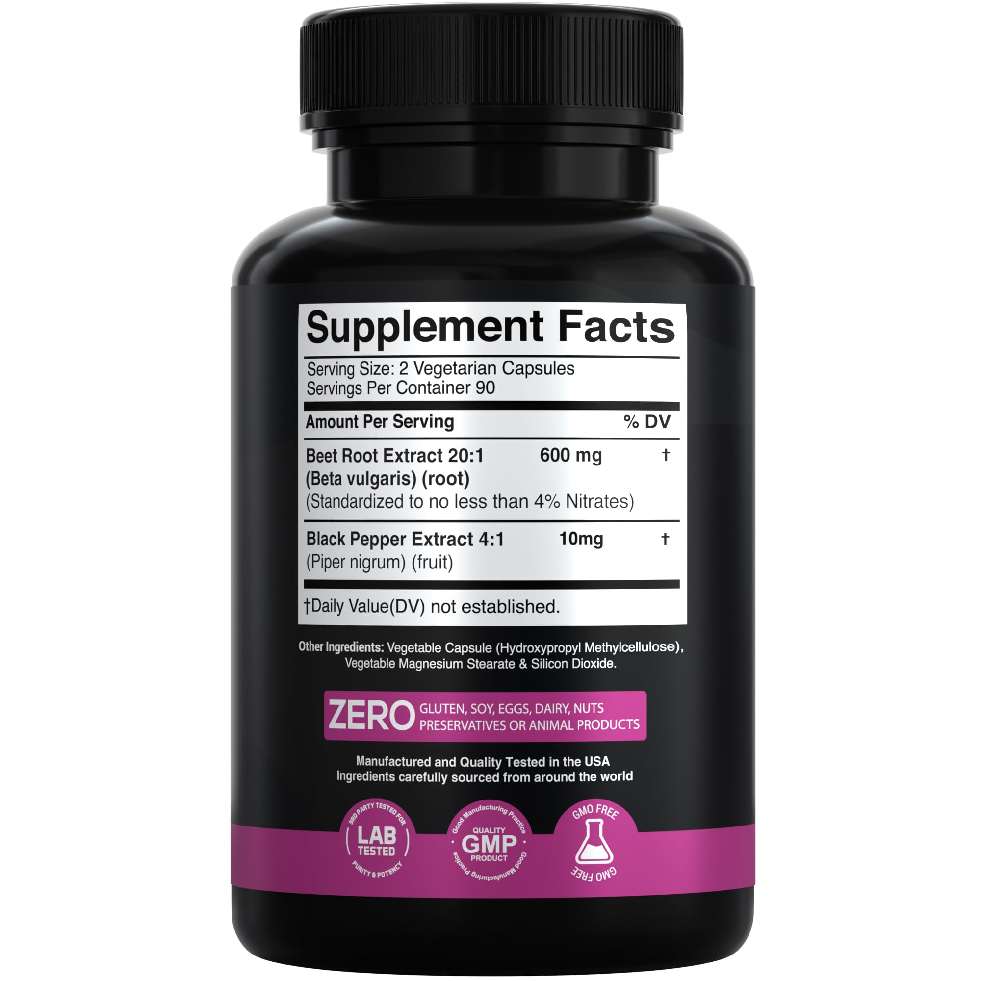 Beet Root Extract 20:1 Concentrated Supplement 180 Caps — Amazon image 2