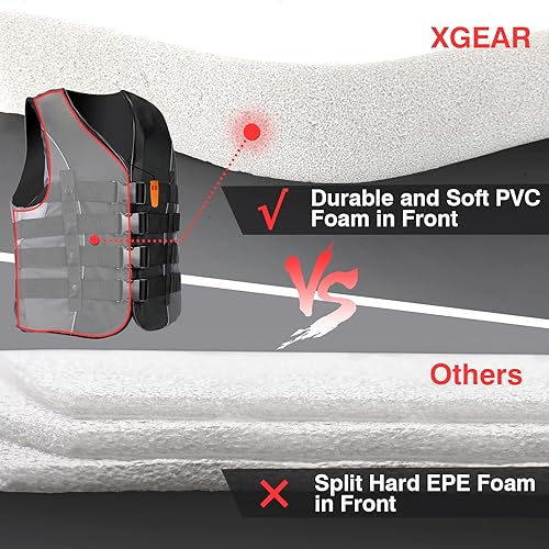 Miniatura 4 de XGEAR Adult USCG Life Jacket Water Sports Life Vest