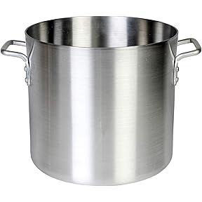 Winware Professional Aluminum 40-Quart Stockpot, Silver