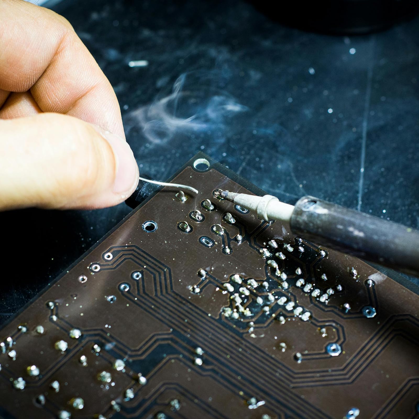 YOKIVE 5pz PCB Carta Rivestimento Scheda, Singolo Lato Circuito Schede (Marrone, 70mmx150mmx1.5mm)