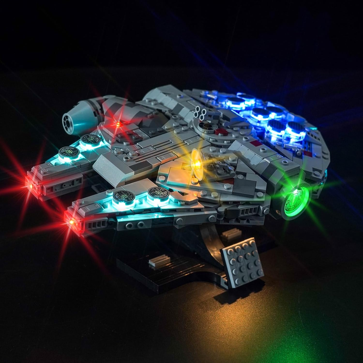 Upgraded Led Light Kit Compatible with Lego New Hope Millennium Falcon Building Set, Lights Decoration Compatible with Lego 75375, Best Gifts for Adults (Model Not Included)