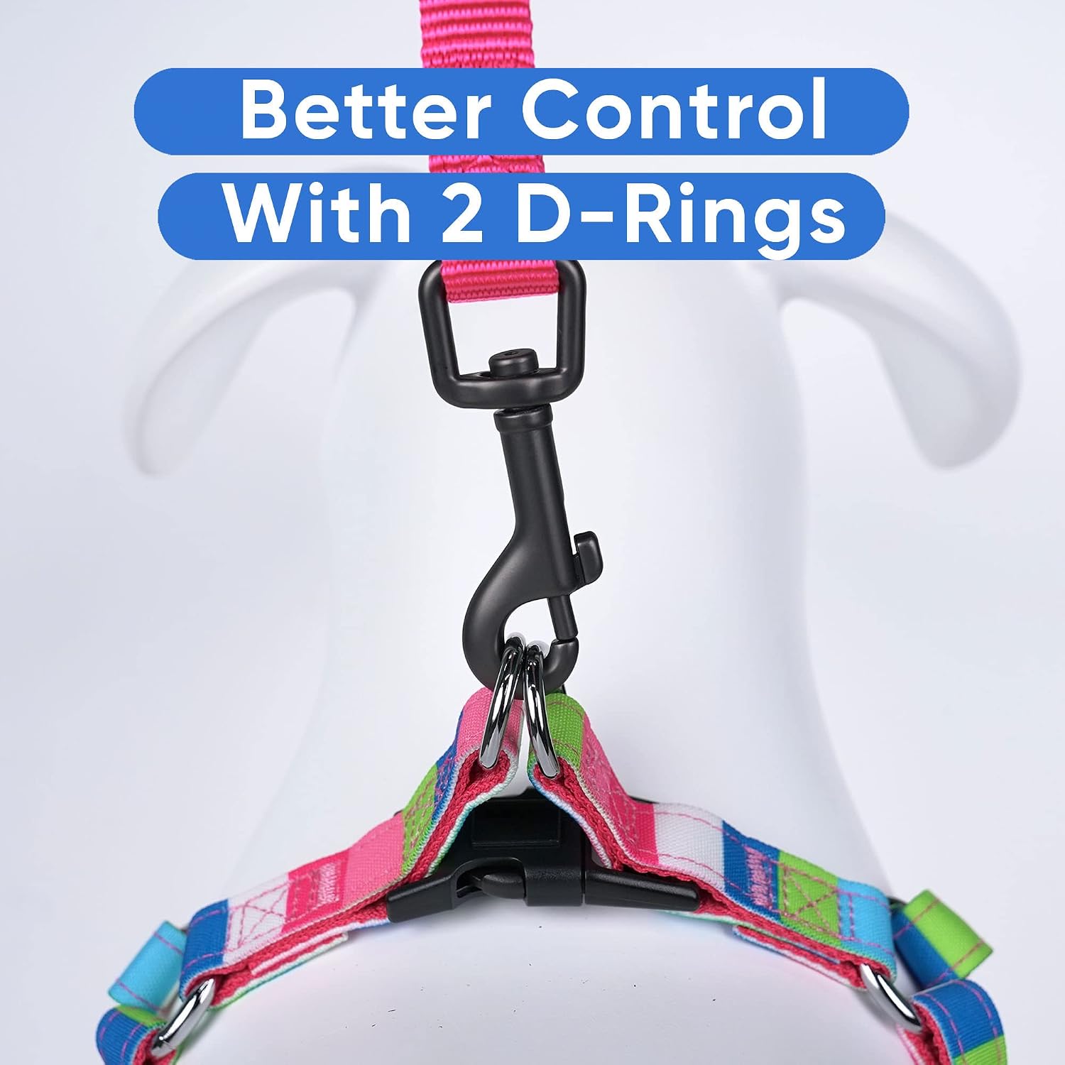 PAWTITAS Multicolor Step In Dog Harness or Vest Harness Training of your Puppy Harness Extra Small Harness Pink/Blue/Teal/Green - Image 4