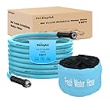 Nilight RV Water Hose 15FT Garden Drinking Hoses with Storage Bag Leakproof Anti-Kink 5/8