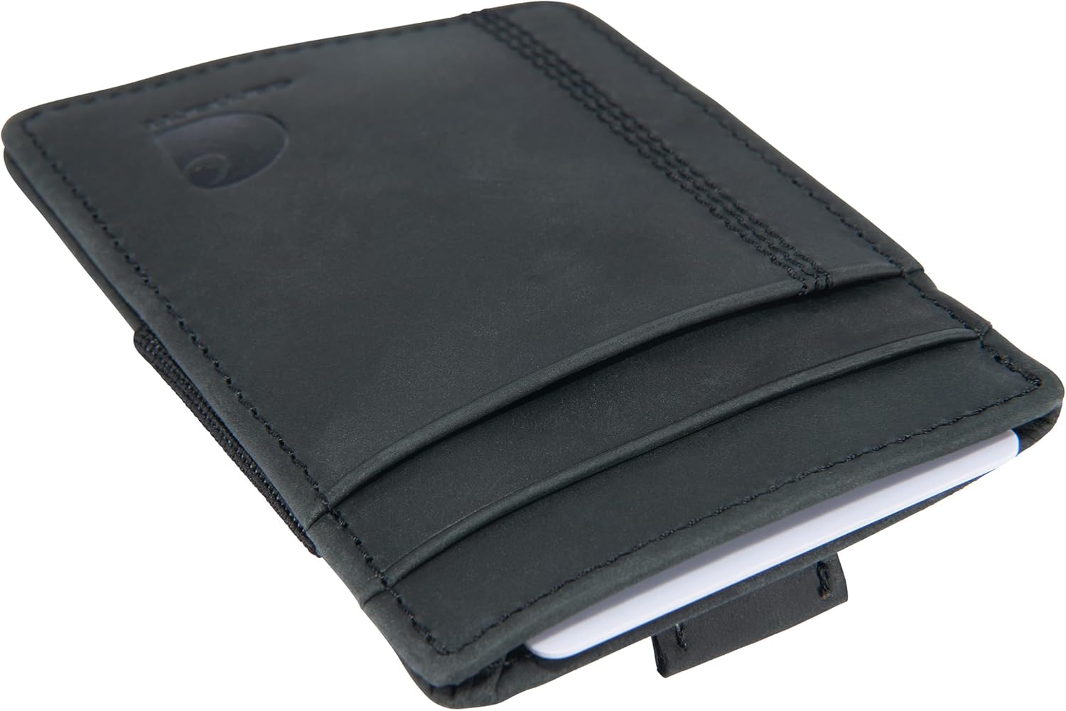 Carhartt Men's Casual Saddle Leather Wallets, Available in Multiple Styles and Colors, Brown