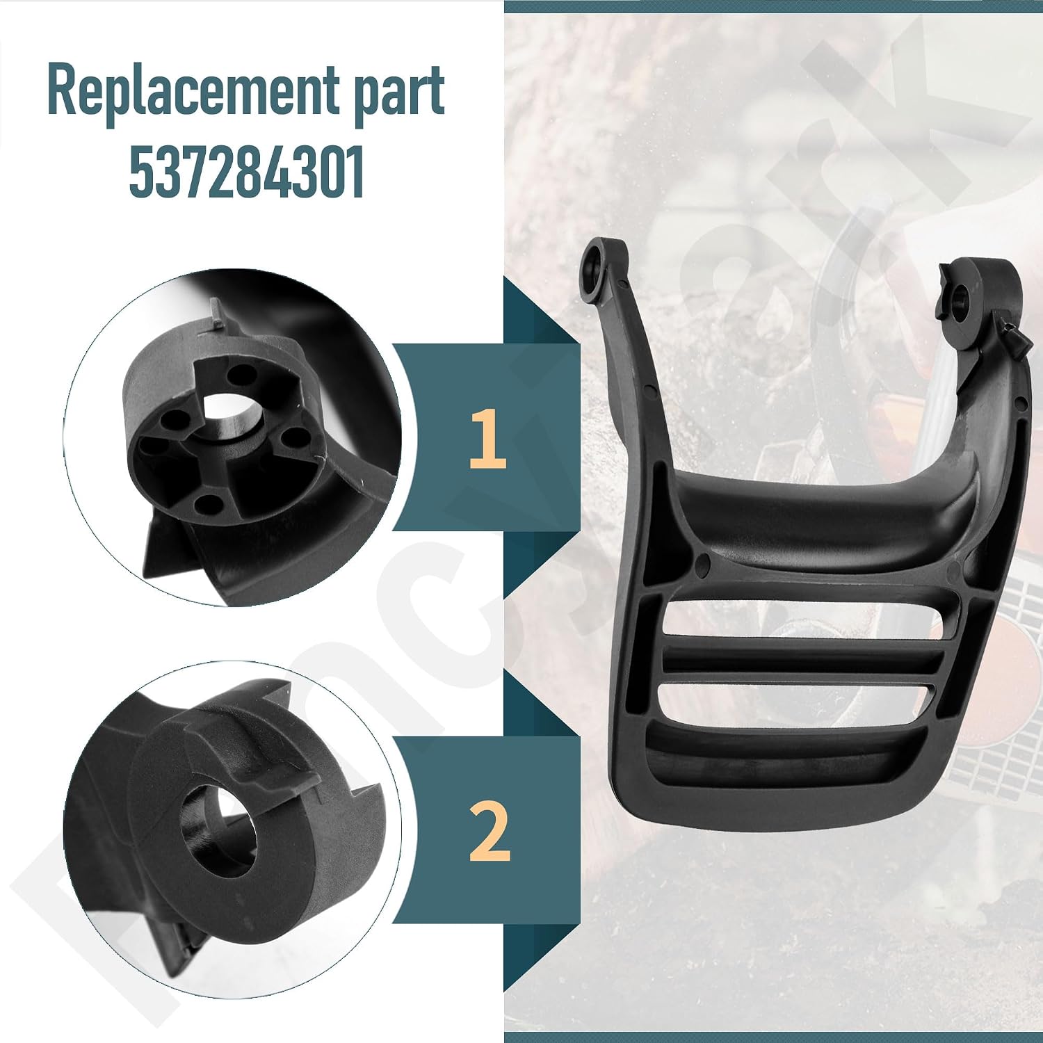 537284301 Chainsaw Chain Brake Handle Compatible with Husqvarna 455 E, 455 Rancher, 460, 461