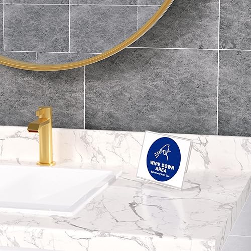 Miniatura 6 de NIUBEE Soporte de letrero acrílico inclinado de 6 x 4 pulgadas, soporte de plástico transparente para mesa, para oficina, tienda, restaurante,