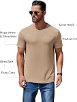 COOFANDY Men's T Shirts Short Sleeve Soft Crew Neck Lightweight Tee Shirts Casual Summer Basic Tops