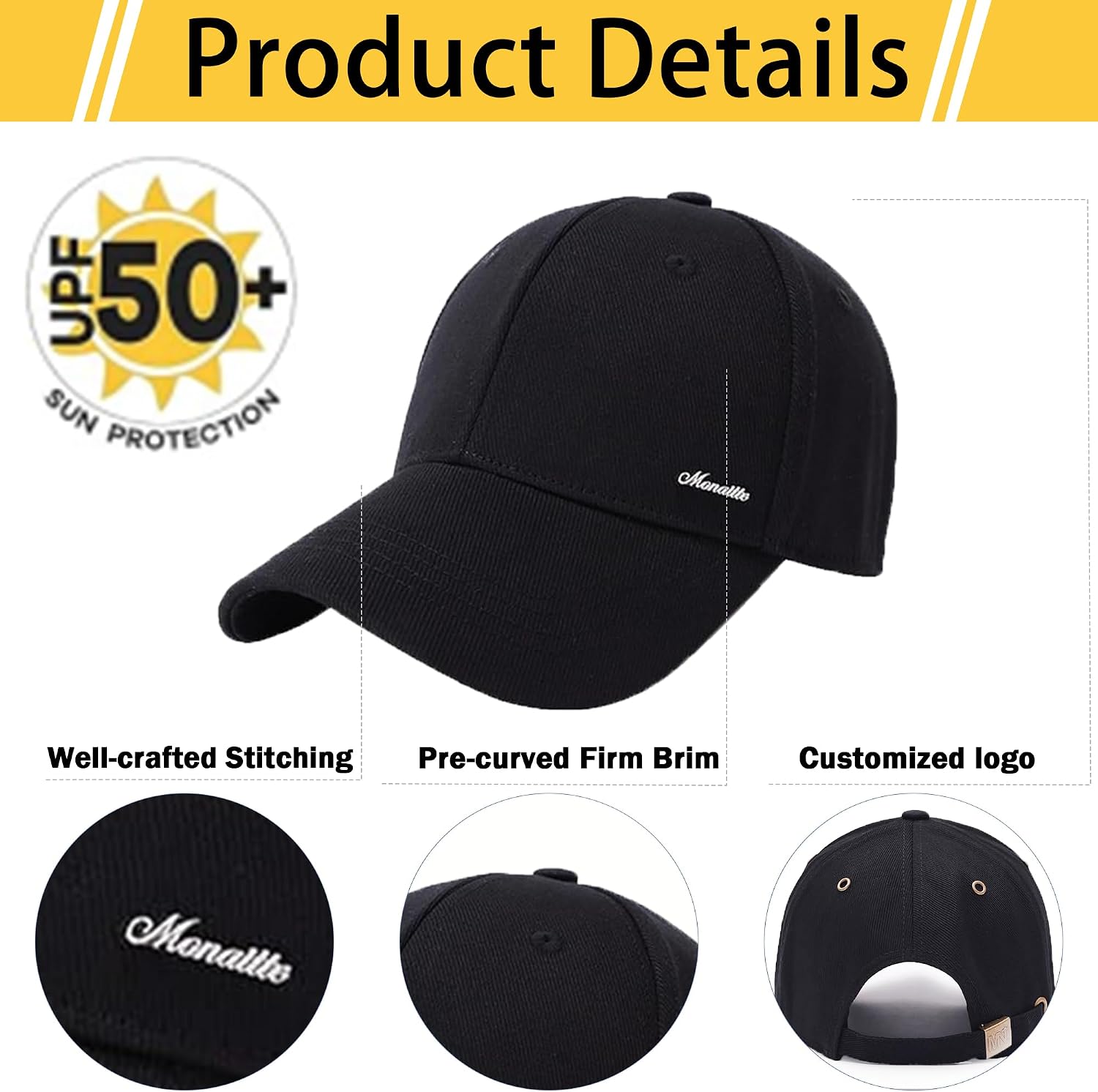 Cotton Baseball Caps for Men with Anchor Womens Ball Caps Embroidery Golf Dad Hat Coach Cap for Outdoor Adjustable