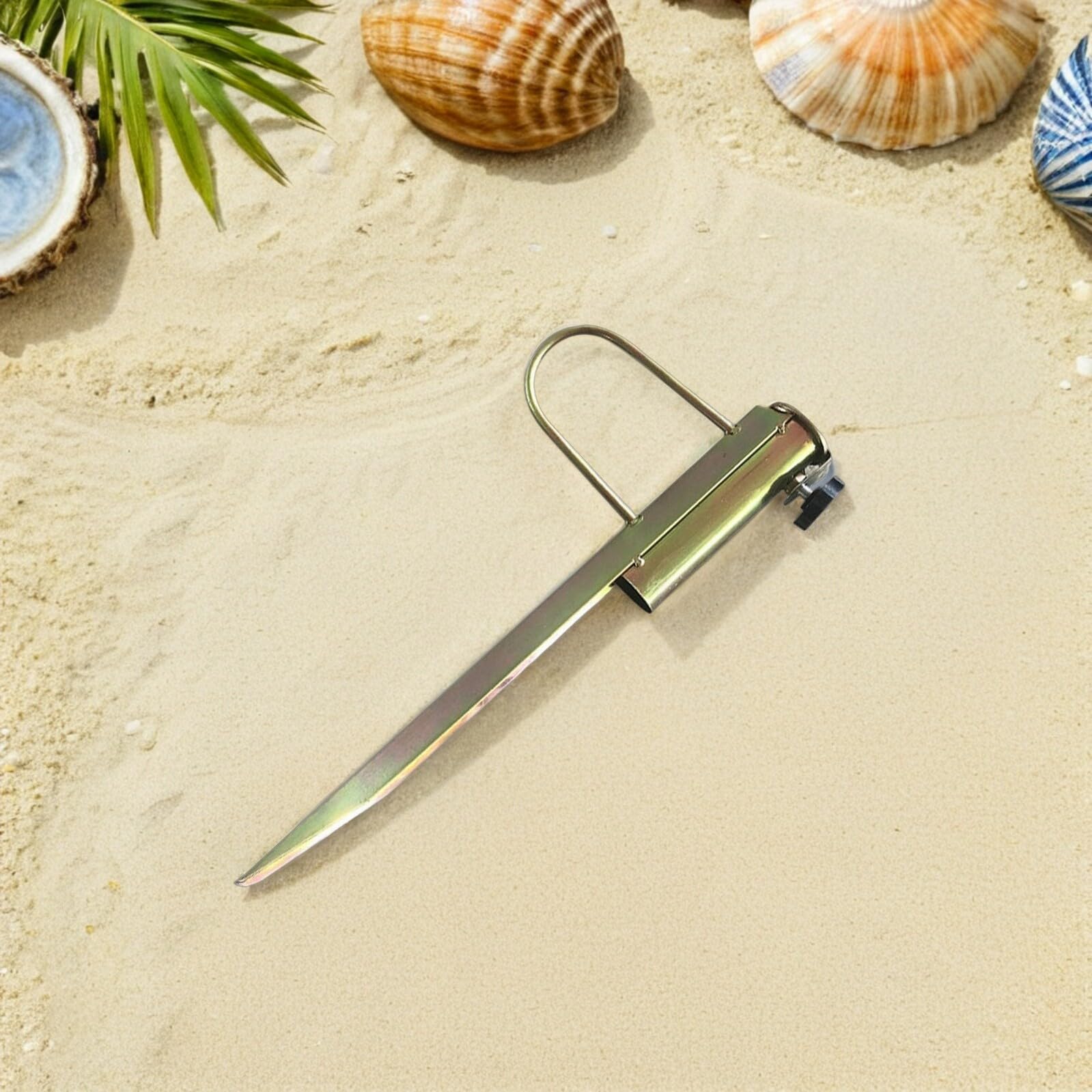 VICASKY Ancre pour Parasol Extérieur 32 à 38mm en Fer Galvanisé