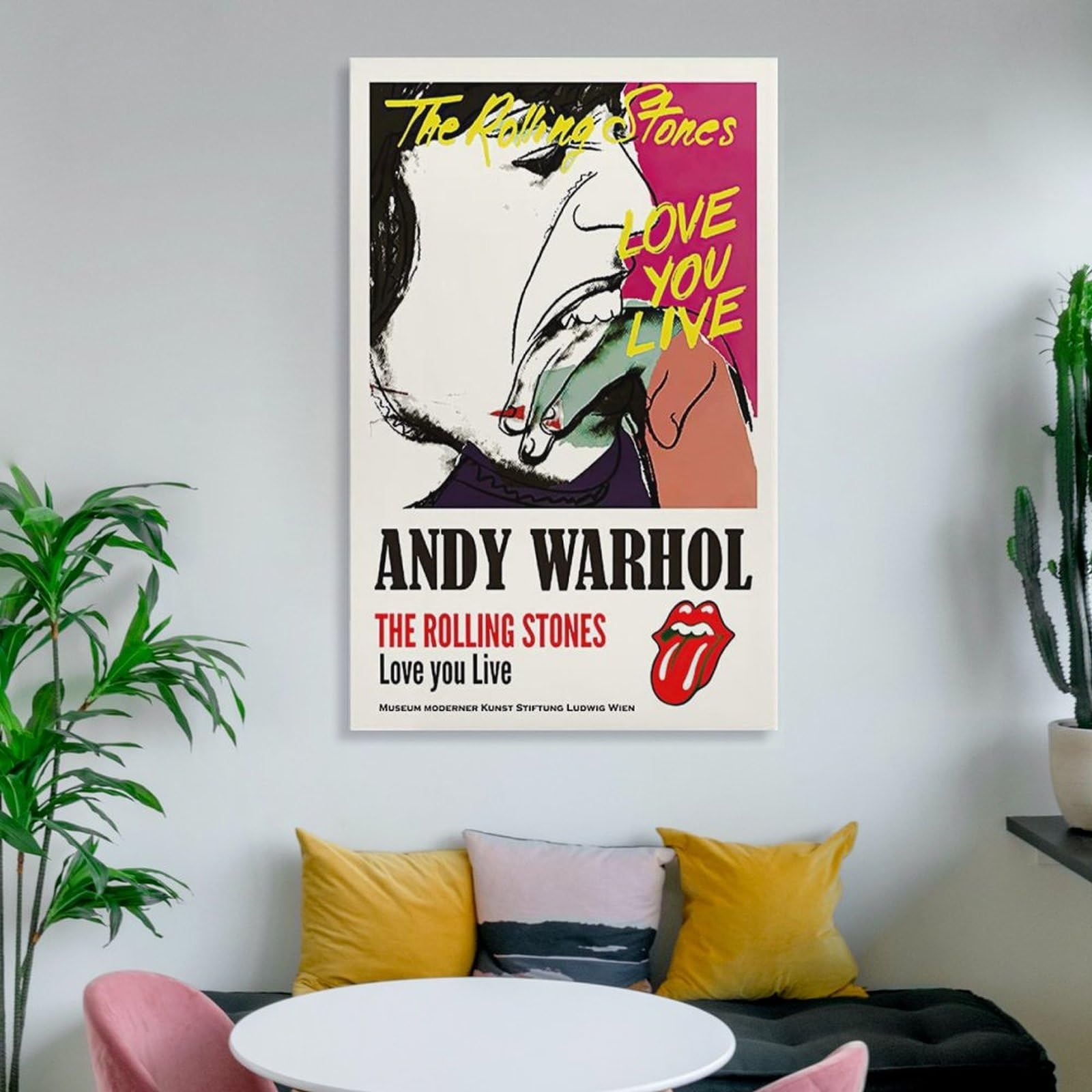 Amazon.co.jp: アンディウォーホルローリングストーンズポスターアート