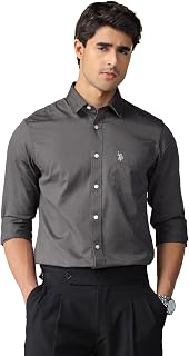 U.S. Polo Assn. Apparel Solid Tailored Fit Shirt Price In India