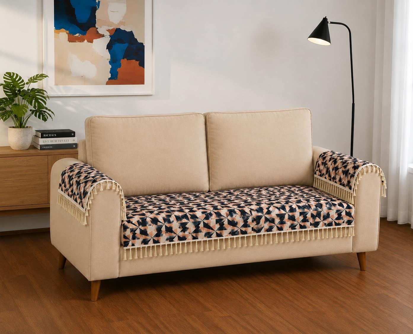Velvet Sofa Cover - Instant Home Upgrade -14