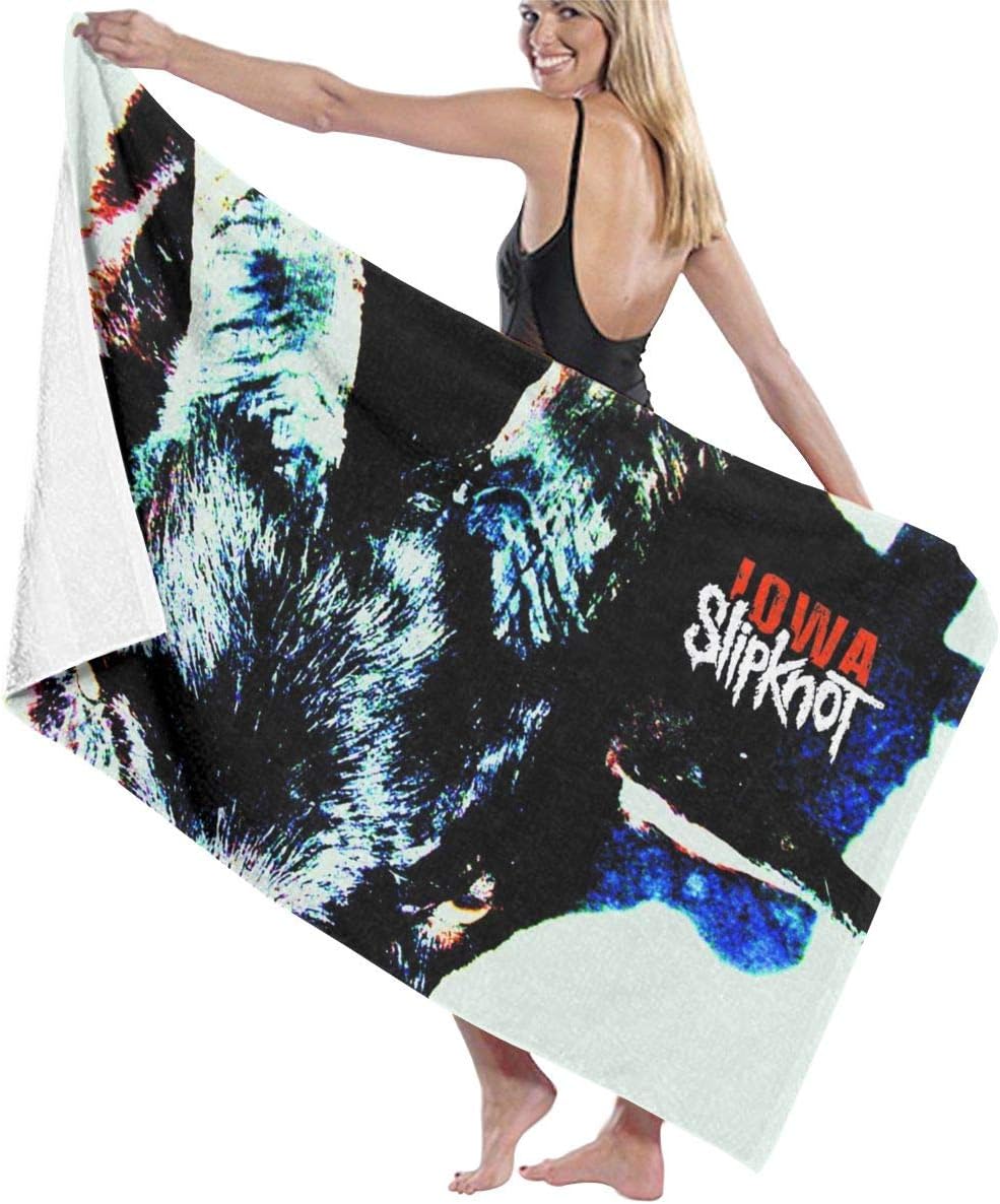 Mabb Slipknot Iowa Bath Towel Beach/Pool Towel Adult Quick Dry Towel for Yoga Gym Beach 51" X 31"